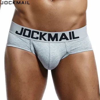 JOCKMAIL Prekės Vyrų apatinis trikotažas apatinės kelnės Sexy cuecas calzoncillos hombre slydimo Gėjų Sleepwear Kvėpuojantis Medvilnės Vyriškos Kelnaitės šortai