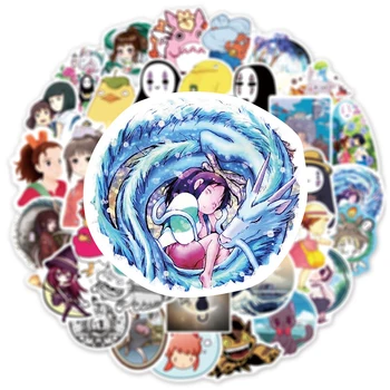 10/30/54pcs Hayao Miyazaki Animacinį Anime Lipdukų, Žaislų, Spirited Away Totoro KiKi Bagažo Nešiojamas Raštinės reikmenys, Automobilių Vandeniui Lipdukai