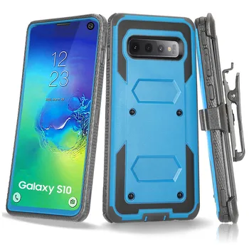 Samsung Galaxy S10 Plius S10e Lite Sunkiųjų Atsparus Smūgiams Šarvai Atveju Su Diržo Dėklo Dangtelį