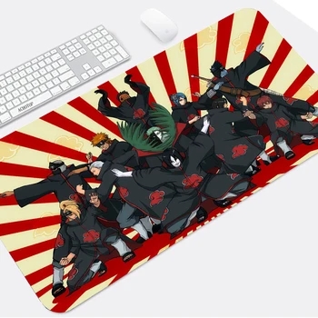Kakashi Gaara Sasuke Pelės Mygtukai Anime Didelės XXL Gamer PC Žaidimų Priedai Kilimėlis Klaviatūros Nešiojamas Kompiuteris, Greičio Pelių Stalas Kilimėlis