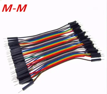 1lot=40pcs/daug 10cm 2.54 mm 1pin Vyrų Vyrų jumper wire 