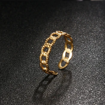 Paprasta Mados, Aukso/Sidabro Nerūdijančio Plieno Žiedas Su Apskritimo Modelį, Merginos, Moterys, Vyrai, Poros Vestuvių Žiedai